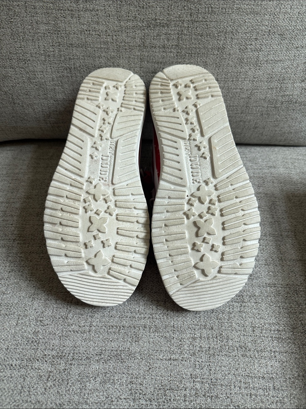 Hey Dude Women's Moccasins - Blue, Red, White Star Print - Picture 7 of 8